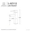 Anzzi Pygmy Single Hole Single Handle Bathroom Faucet in Oil Rubbed Bronze L-AZ112ORB